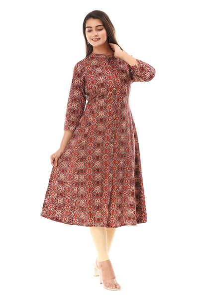 Indian Cotton Printed Kurti For Women Dress
