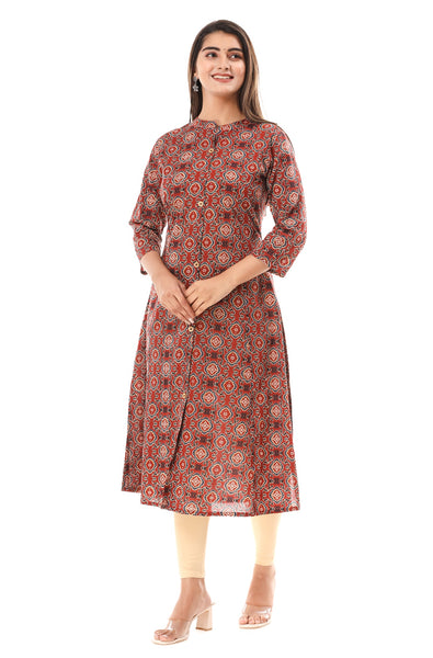 Indian Cotton Printed Kurti For Women Dress
