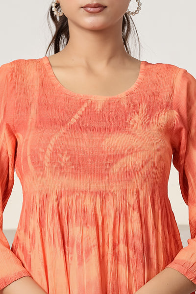 Women's Casual Coral Maxi Dress | Flowy A-Line Summer Dress | Beach Vacation Dress