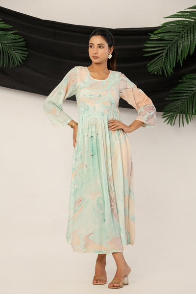 Vibrant Printed Indian Kurti Dress for Women | Formal & Casual Tunic Top