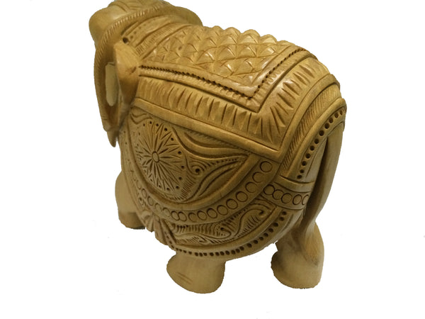 Handicrafts Wood Elephant carving statue figurine showpiece gifts for Home