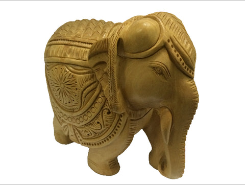 Handicrafts Wood Elephant carving statue figurine showpiece gifts for Home