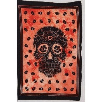 Human Skull Design Tapestry Bohemian Wall Hanging Indian Wall Tapestry