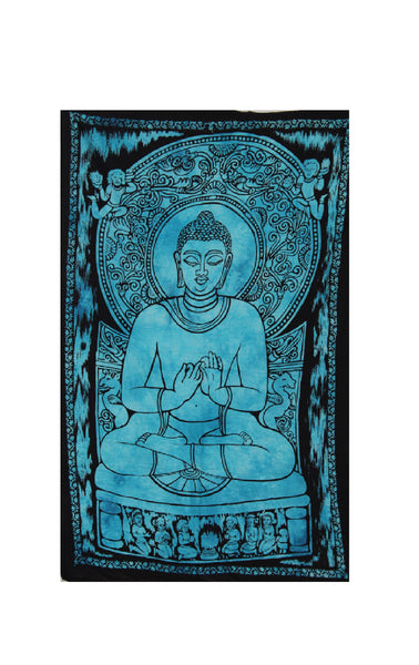 Lord Buddha Indian Tapestry Printed Wall Art for Home Décor