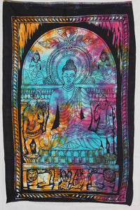 Lord Buddha Multicolor Printed Tapestry Wall Art Décor