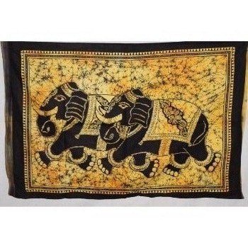 Indian Elephant Cotton Tapestry Wall Hanging Wall Art Home Décor