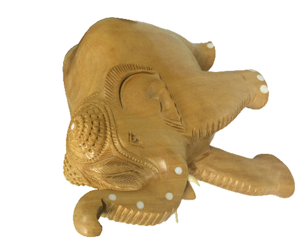 Wooden Plain Elephant 5.5" inch Decorative Showpiece