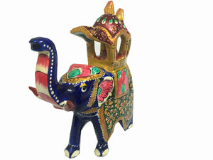 Hand craft gifts Metal Indian Handicrafts 6" Meenakari Elephant Rider