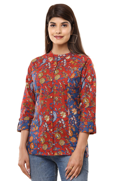 Indian Latest Flower Printed Top for Women