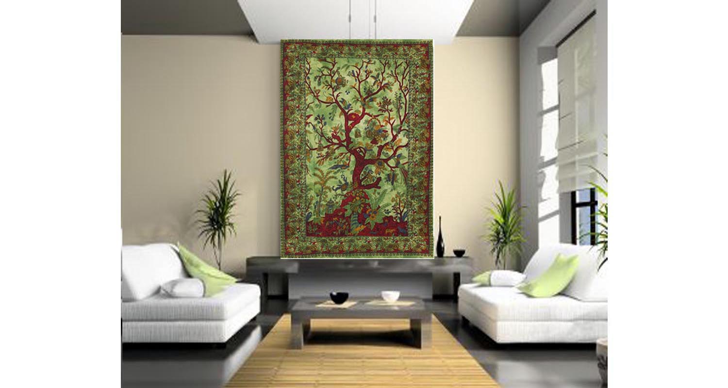 Indian Tree Of Life Wall Tapestry For Home Décor
