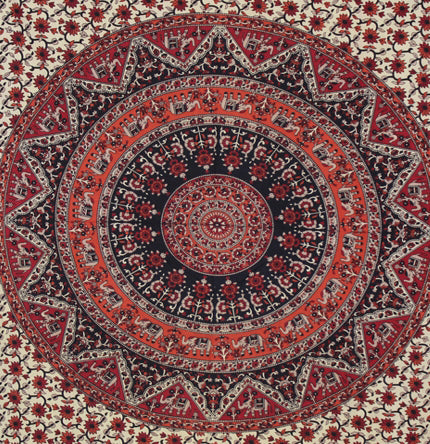 Indian Wall Hanging Mandala Tapestry Cotton Wall Art Décor
