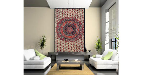 Indian Wall Hanging Mandala Tapestry Cotton Wall Art Décor