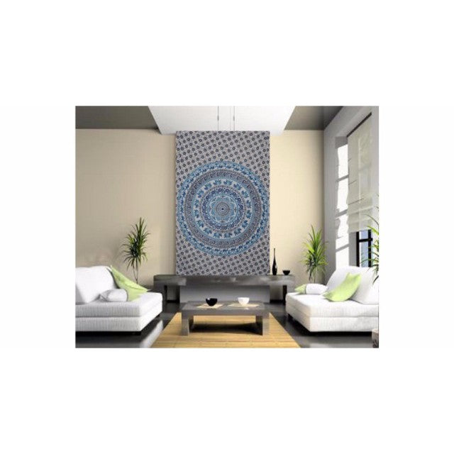 Indian Tapestry Bohemian Psychedelic Wall Art Décor Mandala Wall Decal