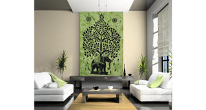 Indian Elephant Tree Of Life Wall Hanging For Home Decor