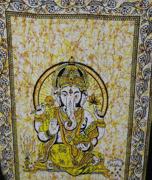 Indian Tapestry For Home Décor Lord Ganesha Hippie Wall Hanging