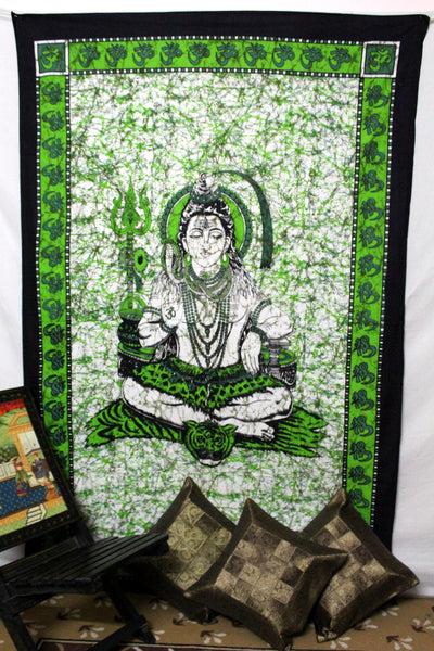 Lord Shiva Cotton Wall Art Tapestry Home Décor