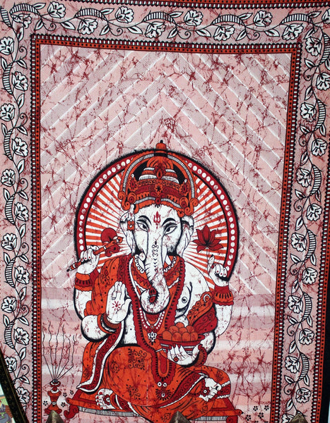 Lord Ganesha Cotton Wall Art Tapestry Home Décor